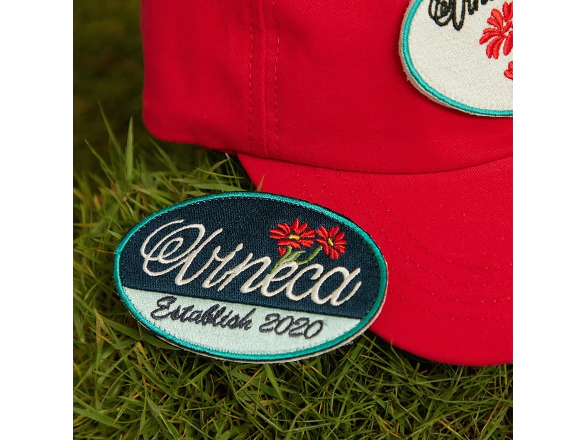 Vineca Botany Patch Cap Red