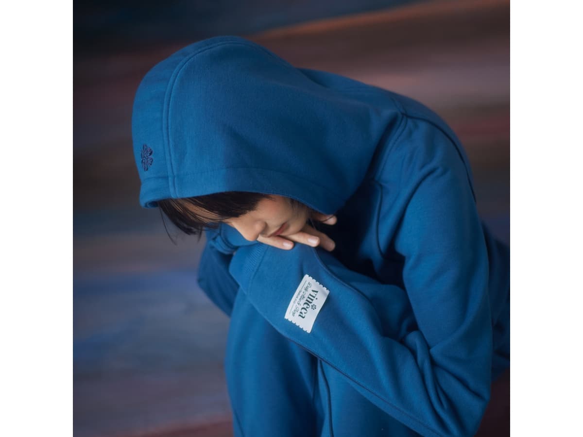 Vineca Comfy Hoodie Blue