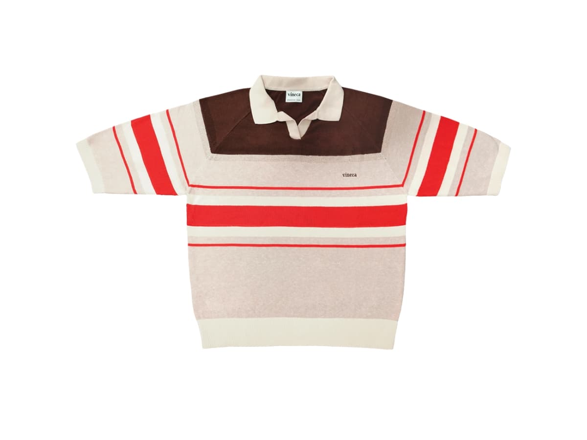 Vineca Vinecation Knit Polo Oat