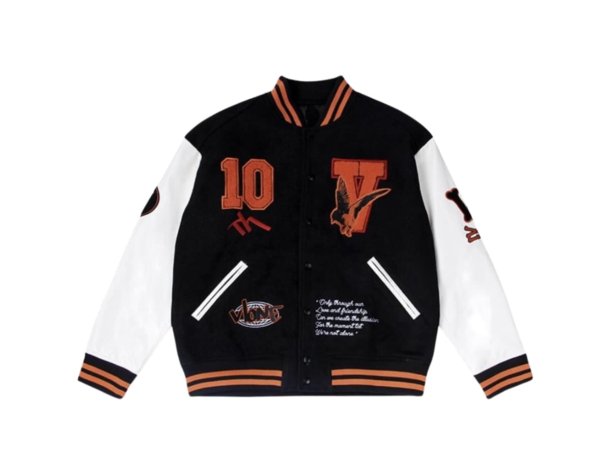 Vlone Jacket Baseball Jersey Black