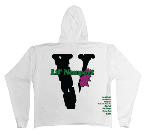 Vlone Vlone Yams Day Lil Newport Hoodie White - view 1