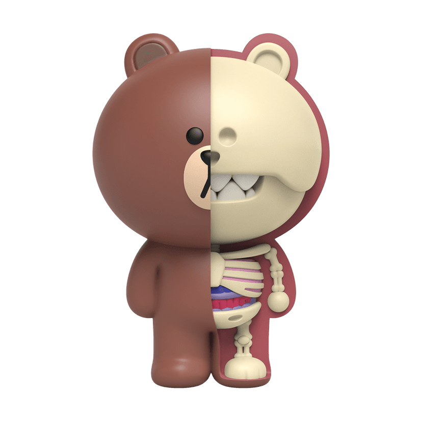 Mighty Jaxx XXRAY Plus Brown (Line Friends) by Mighty Jaxx