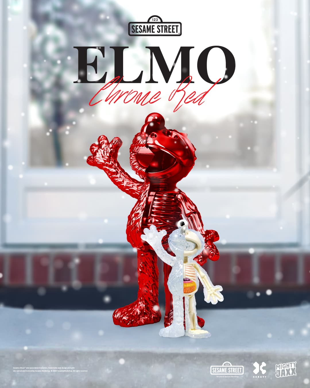 XXRAY Plus | Elmo (Chrome Red Edition) by Mighty Jaxx