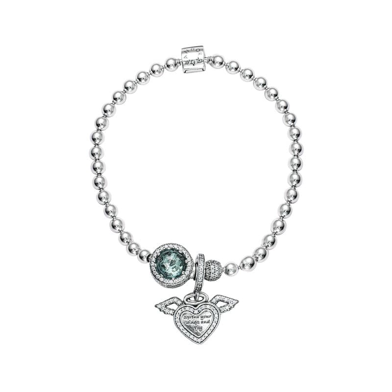 Pandora Pandora Ice Blue Wings - Silver/Blue